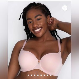 Curvy Couture Pink Bra